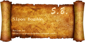 Sipos Bogdán névjegykártya